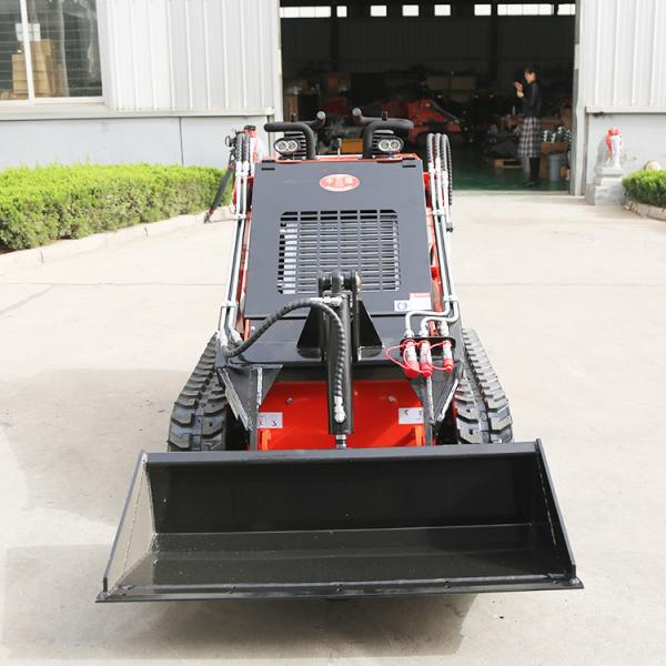 ZHONGMEI Electric Start Small Skid Steer Diesel Loader With Bucket Different Attachment Skidsteer Bagger