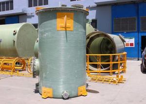 Cylindrical Frp Vertical Mixing Tank Liquid Alkali Resistant Harmless Treatment