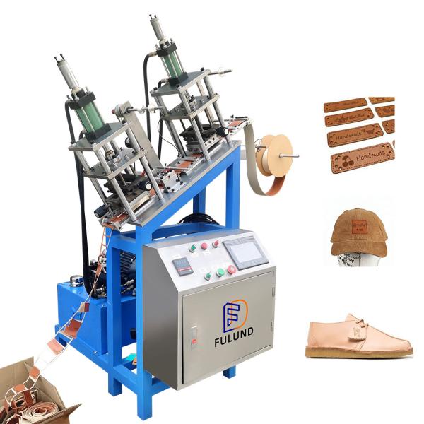 Quality PLC Touch Screen Leather Label Machine Automatically For Jeans for sale