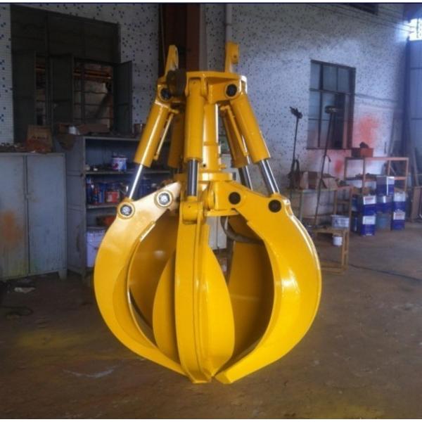 Abrasion Resistance Orange Peel Grab Hydraulic Excavator Grapple