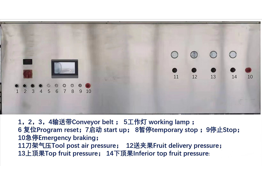Intelligent peeling machine features: