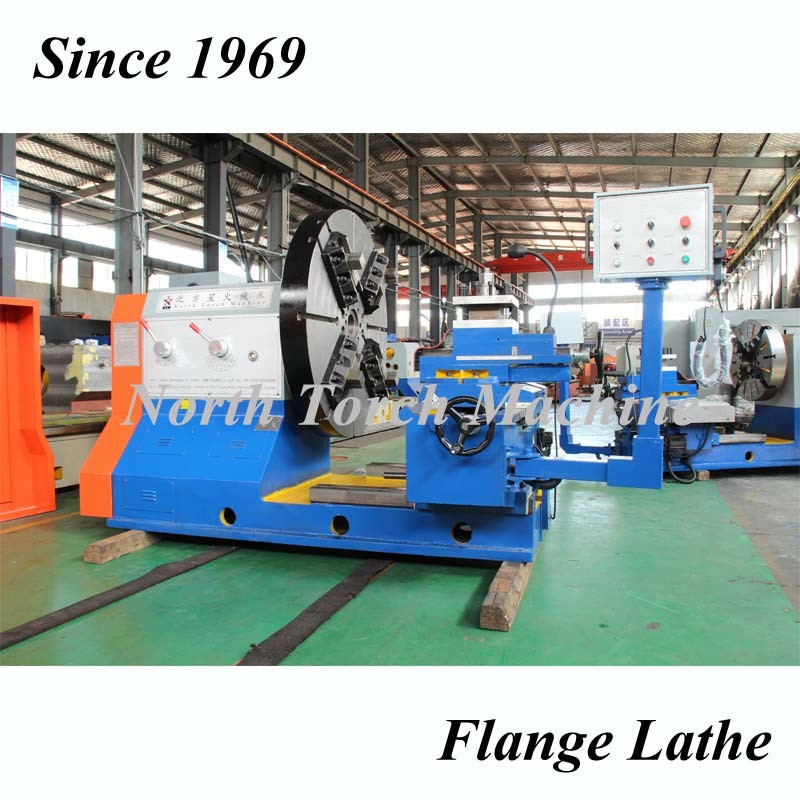 Metal Horizontal Lathe Machine , 32T 45T Flange Cnc Turning Lathe Machine