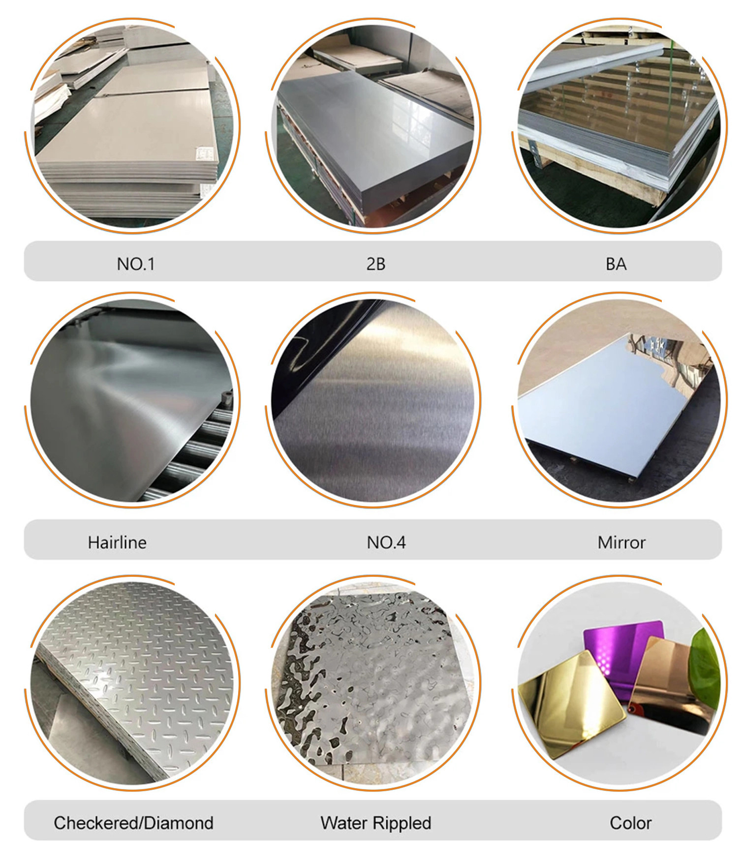 BA 201 Stainless Steel Sheet Plate 0.2mm 304 304L 316 409 410 904L SS400