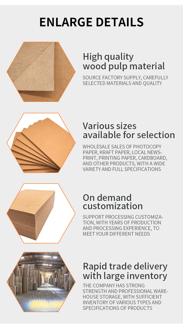 81gsm Recycled Kraft Paper Roll for Industrial Packaging 5 Tons MOQ