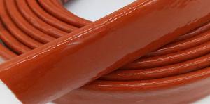 China Heat Insulation Heat Shield Fire Sleeve Silicone Coated Fiberglass wholesale