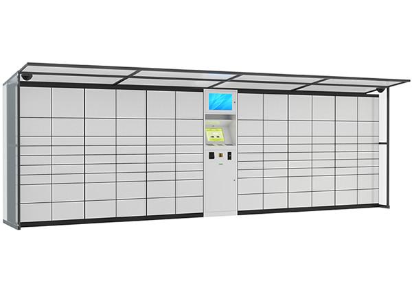 Quality Intelligent Logistic Parcel Delivery Lockers , SMS Sending System Coin Operated Lockers for sale