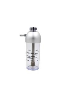 China 6psi Portable Oxygen Regulator Silver Aluminum Bubble Humidifier Bottle wholesale
