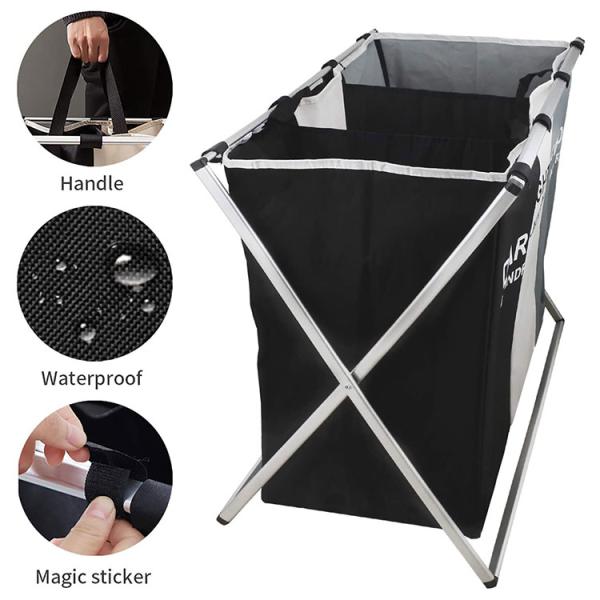 Foldable Breathable Collapsible Laundry Hamper For Dirty Clothes Sorter Lightweight