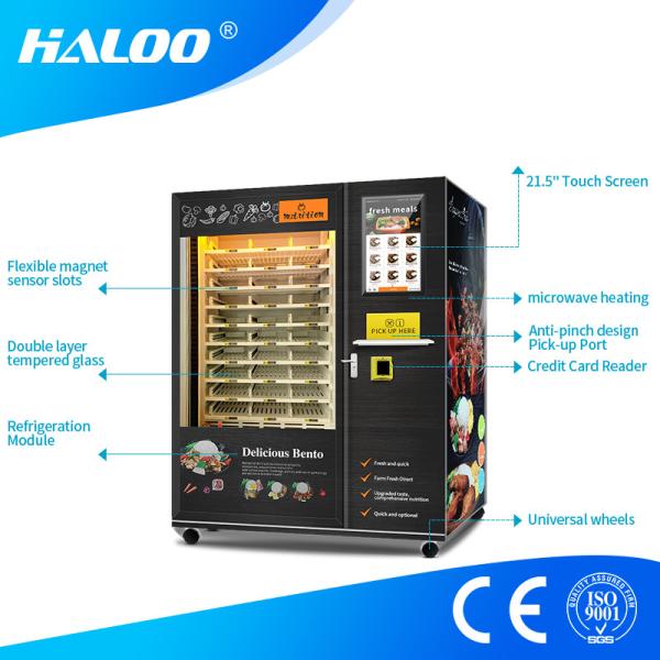 Quality 24h Self-Service Automatic Food Vending Machine With Microwave Heating for sale