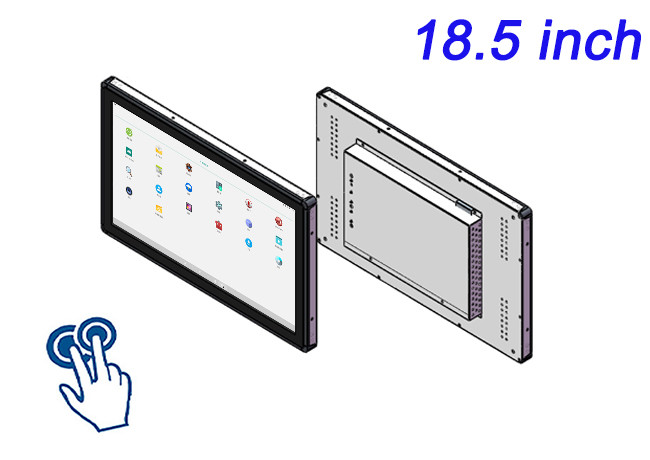 18.5-Inch Android Touch Embedded Monitor for Fitness Equipment, Wayfinding Displays, Transportation Kiosks, and Entertainment Systems