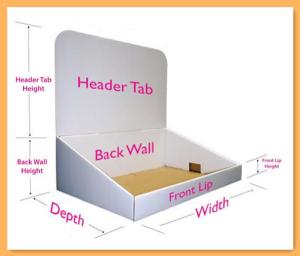 China Customized Pallet Layer Pads Cardboard Paper PDQ Counter Display Foldable wholesale