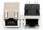 Right Angle PoE RJ45 Connector R / A , PCB Mount RJ45 Ethernet Jack For NICs