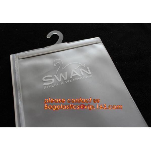 Custom Hanger Plastic Apparel Packaging Bags OEM Biodegradable Cloth Packing Zip lockk Clothing Self Seal Garment bagease