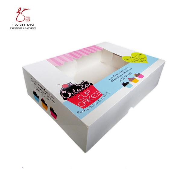 Custom PrintedCupcake Paper Box For Food Grade Cupcake Box Quantity