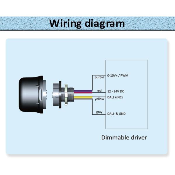 12m Mounting 0~10V Microwave Motion Sensor 30mA High Bay