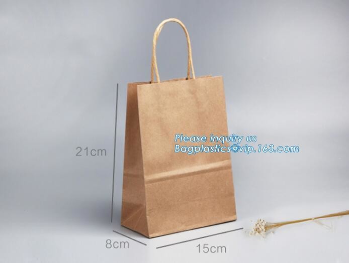 Custom paper bag with handle coated white paper bag printing pattern flower carrier bag,Flower carrier paper bags with d