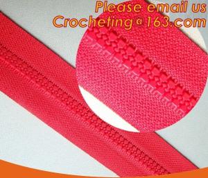 China colorful garment pants resin zipper, colorful garment #5 nylon zipper with metal slider wholesale