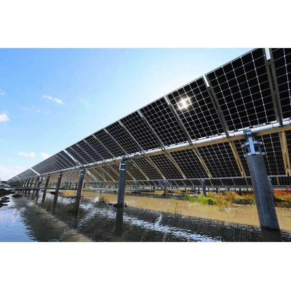 Ground PV Single Axis Independent Solar Tracking System Bracket