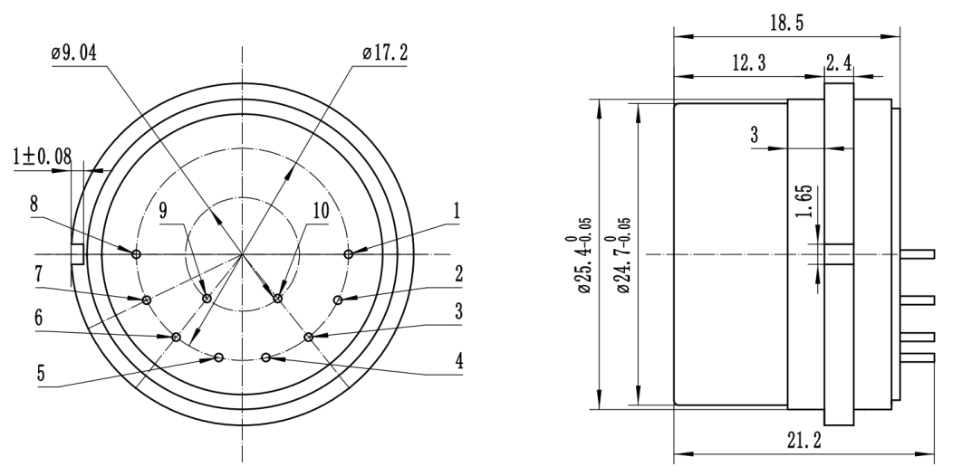 High Temperature Resistance And Compact Acceleration Measurement Unit With Size 25m