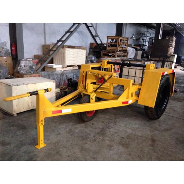 5-Ton Capacity Heavy-Duty Cable Drum Trailer with Dual Braking System for Underground Cable Handling