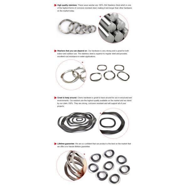 Wave Washer Precision Washer A2-70 High Precision Stainless Steel Wave Spring Washer