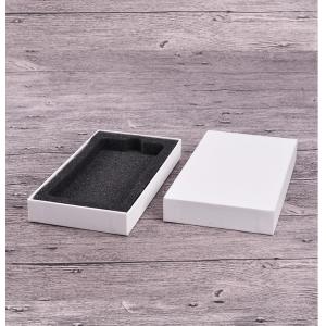 China Custom Black White Mobile Case Packaging Box With Sponge EVA wholesale