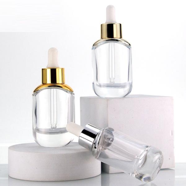 Other Cosmetic CUSTOM Empty Oval Unique Essential Oils Glass Dropper Bottle for Hair Oil 15ml 30ml 50ml 1oz 2oz