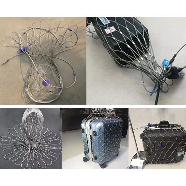 Ferrule Type Black AISI 316 Stainless Steel Wire Rope Mesh Flexible