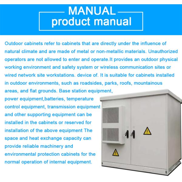 Two room communication outdoor cabinet Fiber Optic Distribution BoxIP55 Iron Sheet EMC RFI