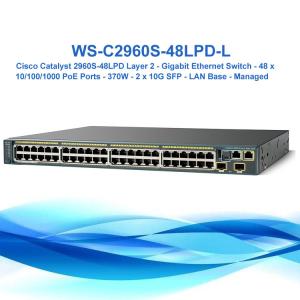 China Cisco Ws-C2960s-48lpd-L Gigabit 370W Poe Managed Network Switch Switch Cisco Catalyst 2960 Poe on sale