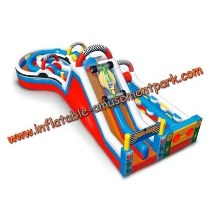 Quality Colorful Round Combo Obstacle Course Bounce House For Rental for sale