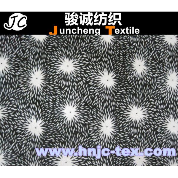 100% polyester printed burnout velboa fabric/ printing / fabric printed/bedding sheet