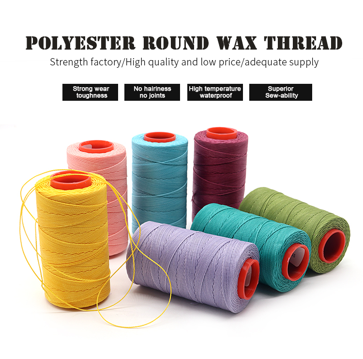 Wax Coverd Thread Hand Stitching Thread for Hand Sewing Leather 0.45mm OEM ODM Accpet