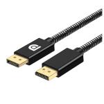 10.8 Gbps 4K Braided DisplayPort To DisplayPort Computer Connection Cable