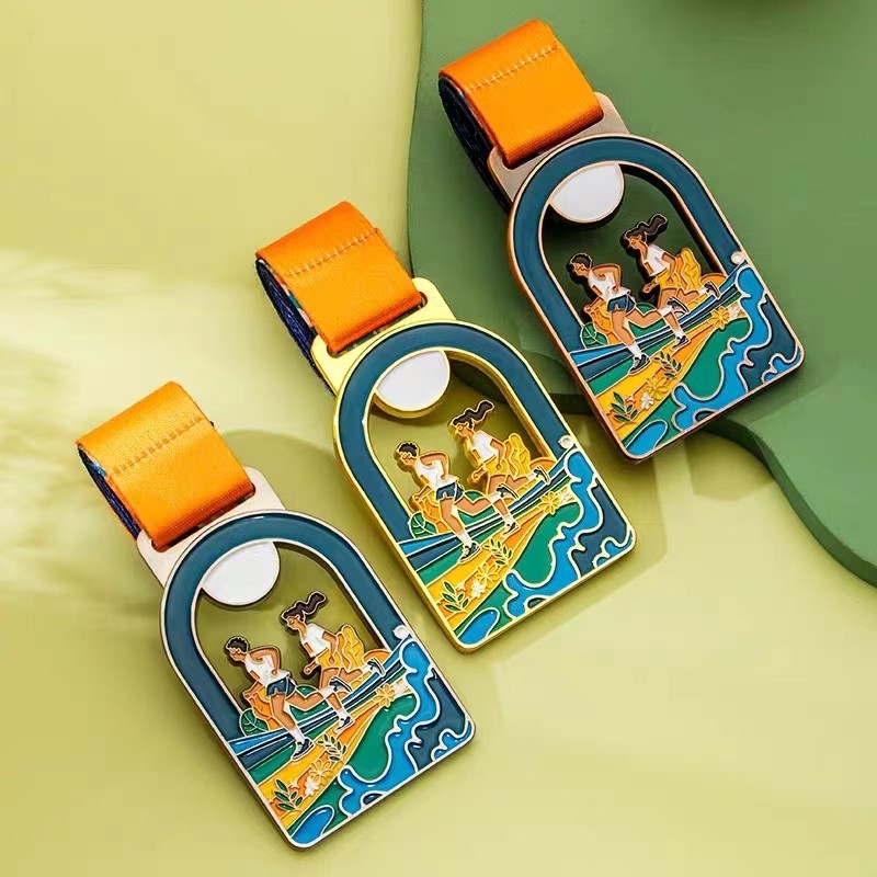 Embossing Printing Customized Custom Bronze Medals Soft Enamel Medals