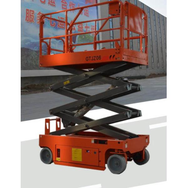 Scissor Shear Fork Lift Work Platform Safety With Emergency Lowering Device
