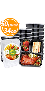 3compartment meal prep container
