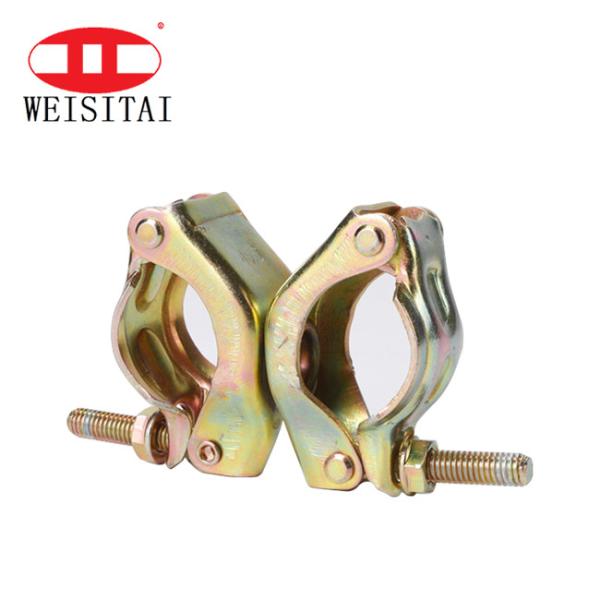 Quality BS1139 Scaffolding Pipe Fixed Pressed Swivel Coupler for sale