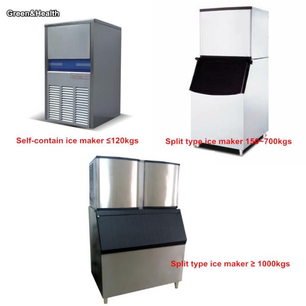 Quality Automatic Ice Making Machine Commercial Fan Cooling One Year Warranty for sale