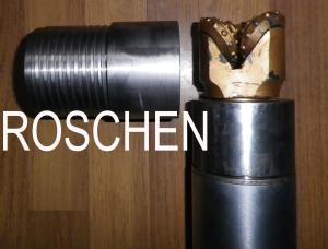 Soil Sampling Overburden Coring NW Casing With 2 - 15 / 16 Tricone Roller Bits