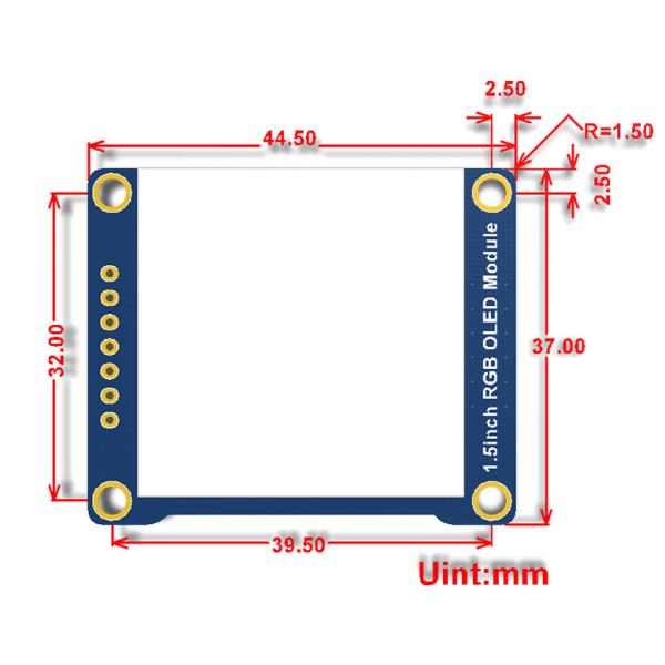 OEM 1.5 Inch Rgb Oled Module 128x128 Lcd Display with Embedded Controller