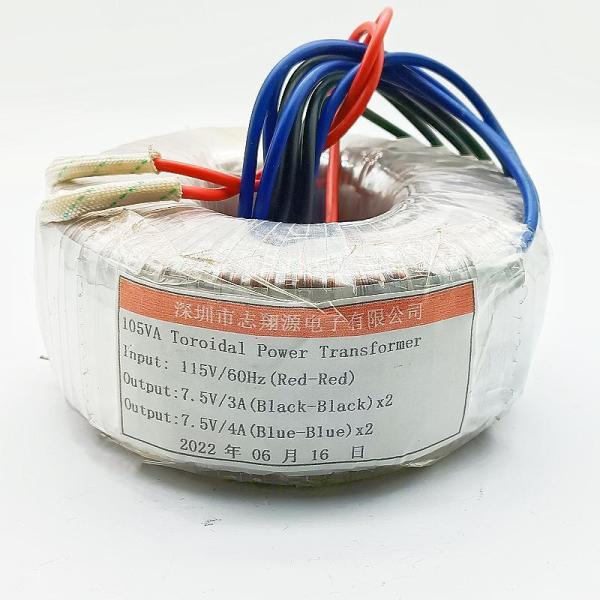 Custom 115W Pure Copper Wire Low Frequency Transformer Toroidal Transformer For Audio Power Amplifiers