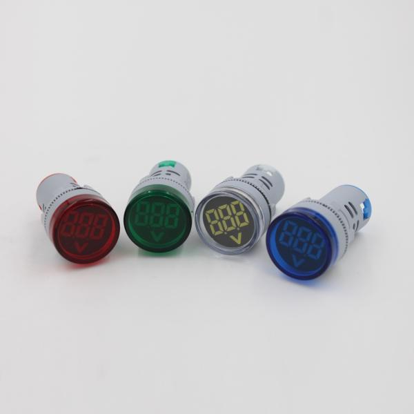 22mm Aperture LED Indicator Lamp Digital Voltmeter Warning Signal Light