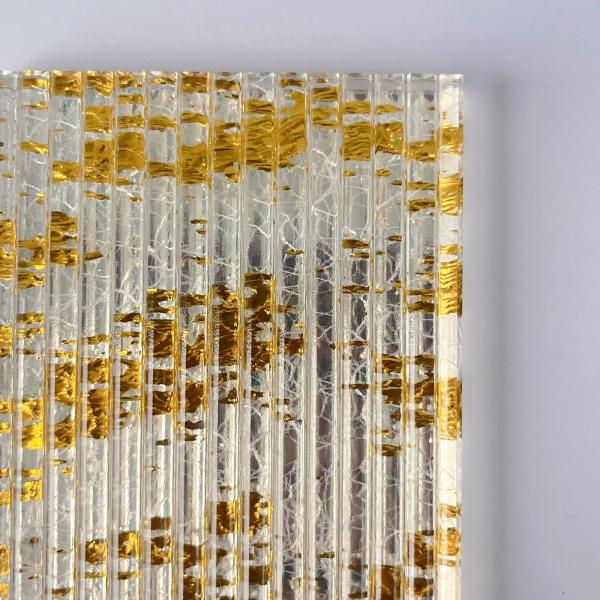 Quality Golden Tempered Glass With Wire Mesh For Interior Partition Customized for sale