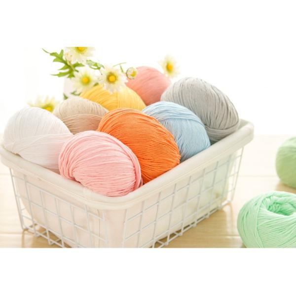 Durable Crochet Twisted Cotton Yarn Anti Bacteria Multipurpose