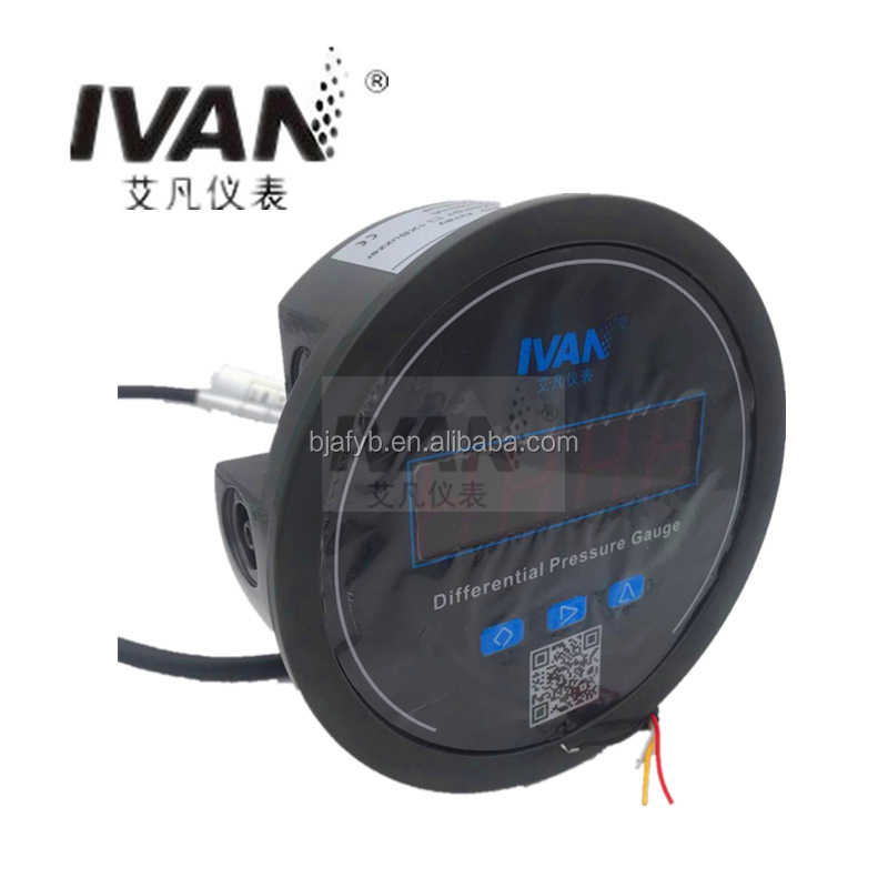 IVANPER 4-20mA Digital Differential Pressure Switch with Alarm LED Stainless Steel Case