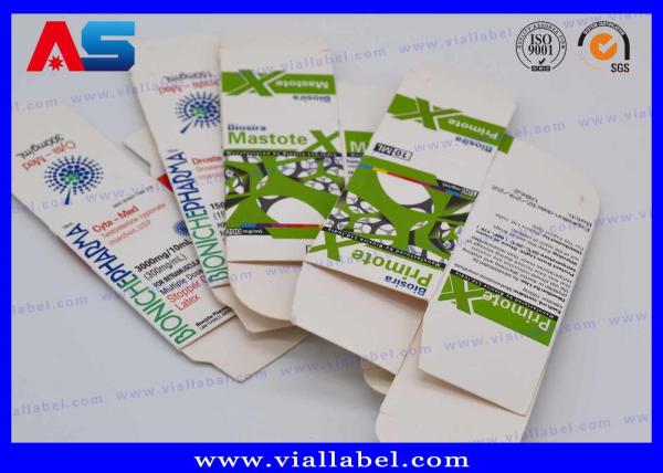 Quality Bio Pharma 10ml Vial Box For Injection Oils Glass Bottles Package Custom Free Design Safe Shipment for sale