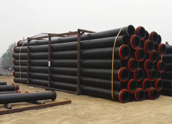 qualified black hdpe flared pipes with steel ring inside