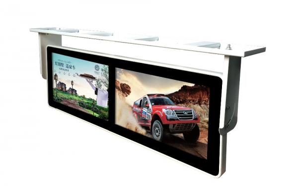 Quality Double Screen Ceiling Mounted Ultra Wide Lcd Display , 18.5 Inch Ultra Wide Touch Screen Monitor for sale