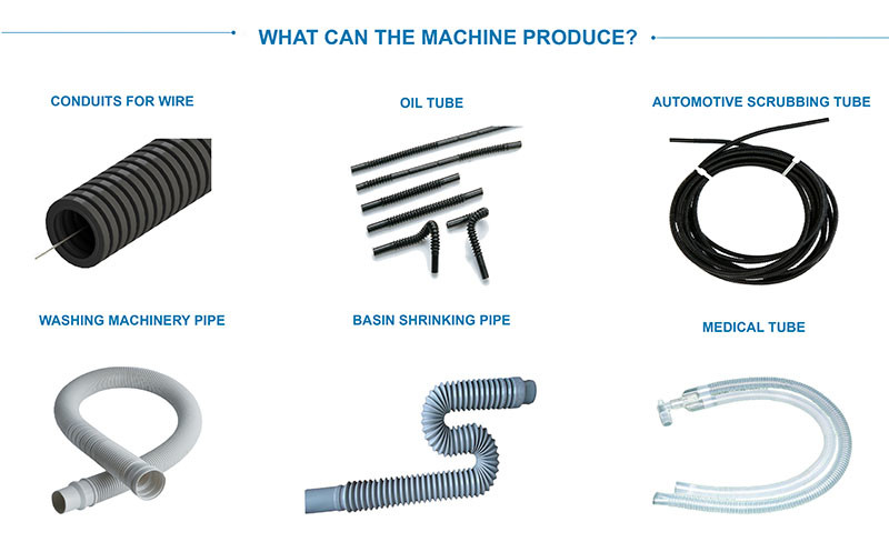 12-63MM Hoses Electricity PE Corrugated Pipe Making Machine PE Corrugated Pipe Making Machine